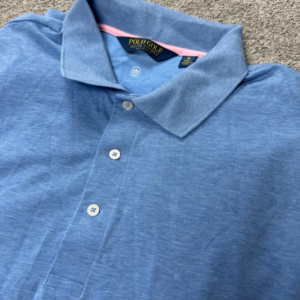 Polo Ralph Lauren Golf Men's XL Short Sleeve Blue Cotton Polo